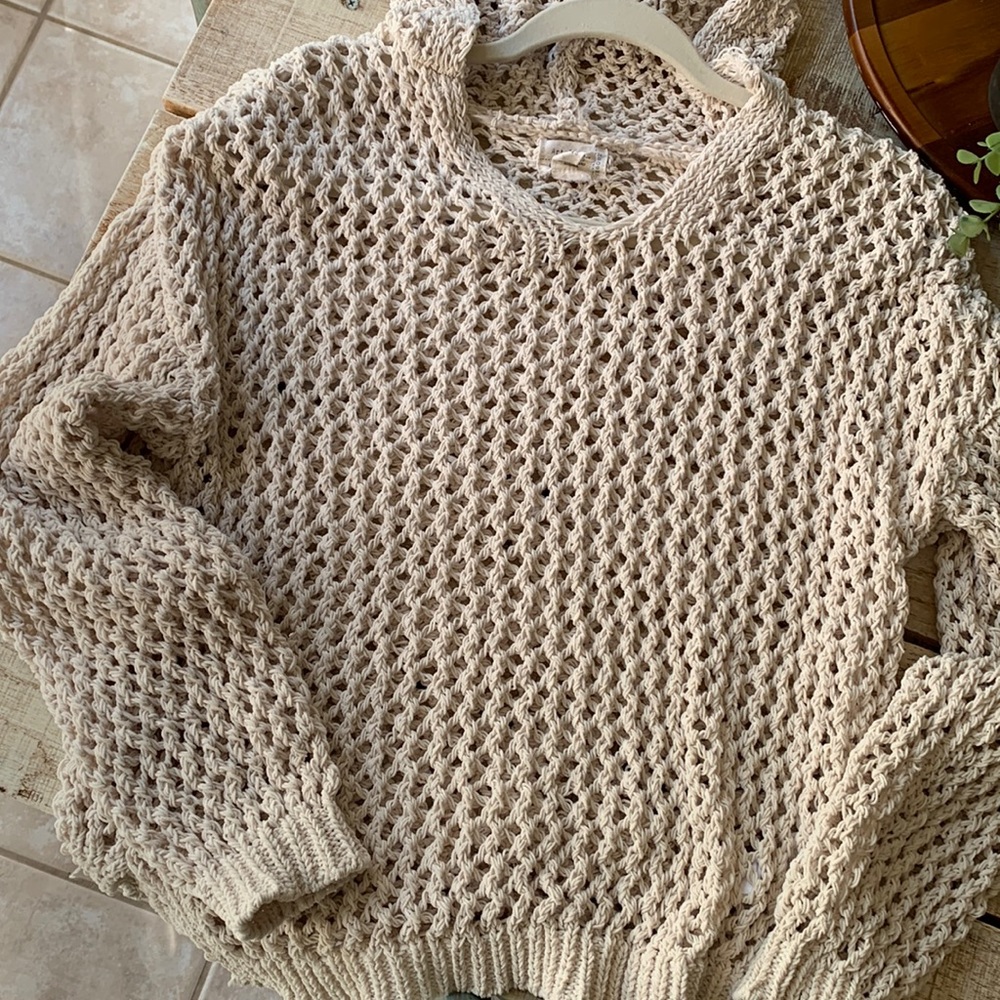 Nicole Miller Artelier crochet sweater with hood